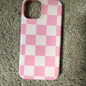 Velvet Caviar Pink and White Checkered Phone Case